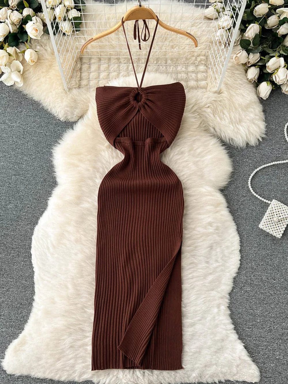 Bodycon Evie Knitted Midi Dress