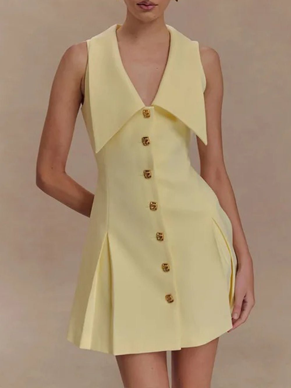 Single Faith Breasted Mini Dress