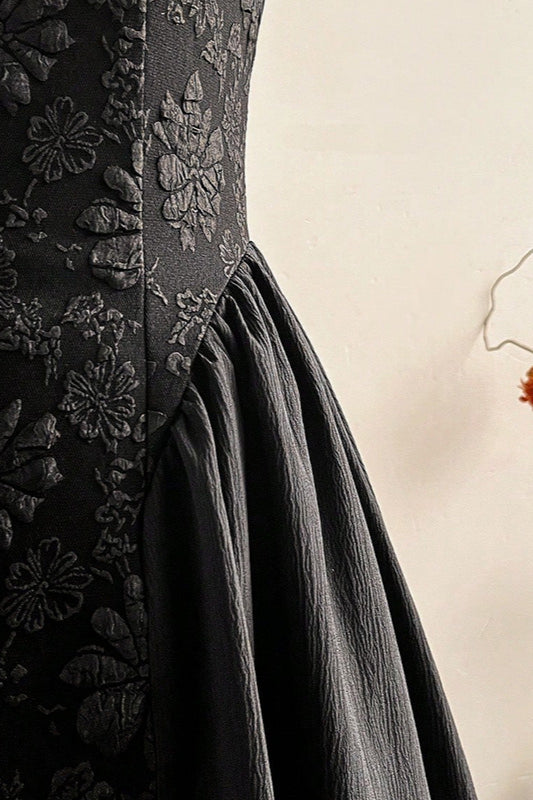 Sleeveless Embroidered Midi Dress