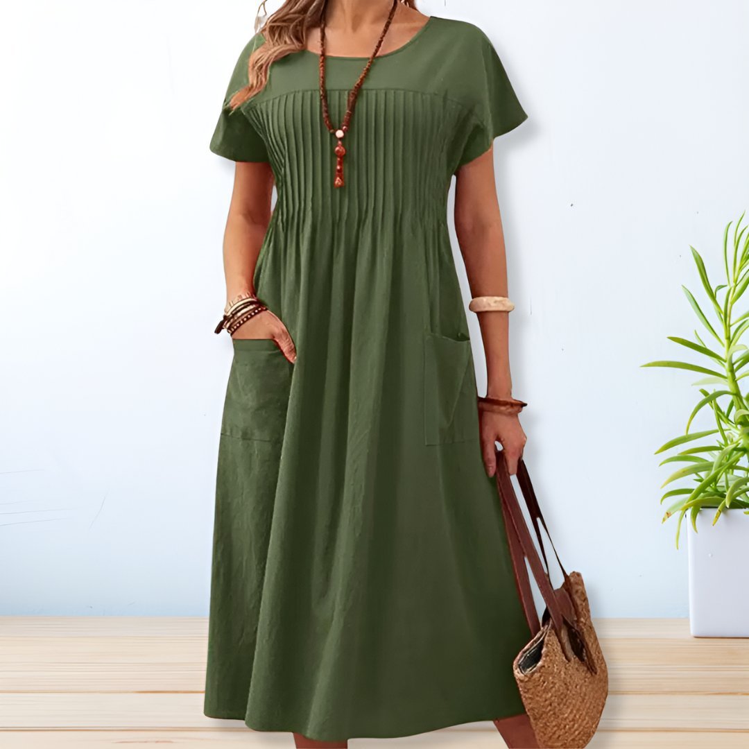 Yolaina Chic Maxi Dress for Women Brunch Outfit Idea
