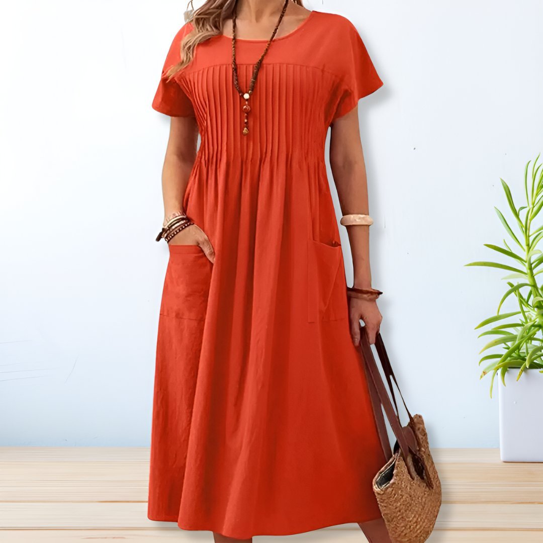 Yolaina Chic Maxi Dress for Women Brunch Outfit Idea