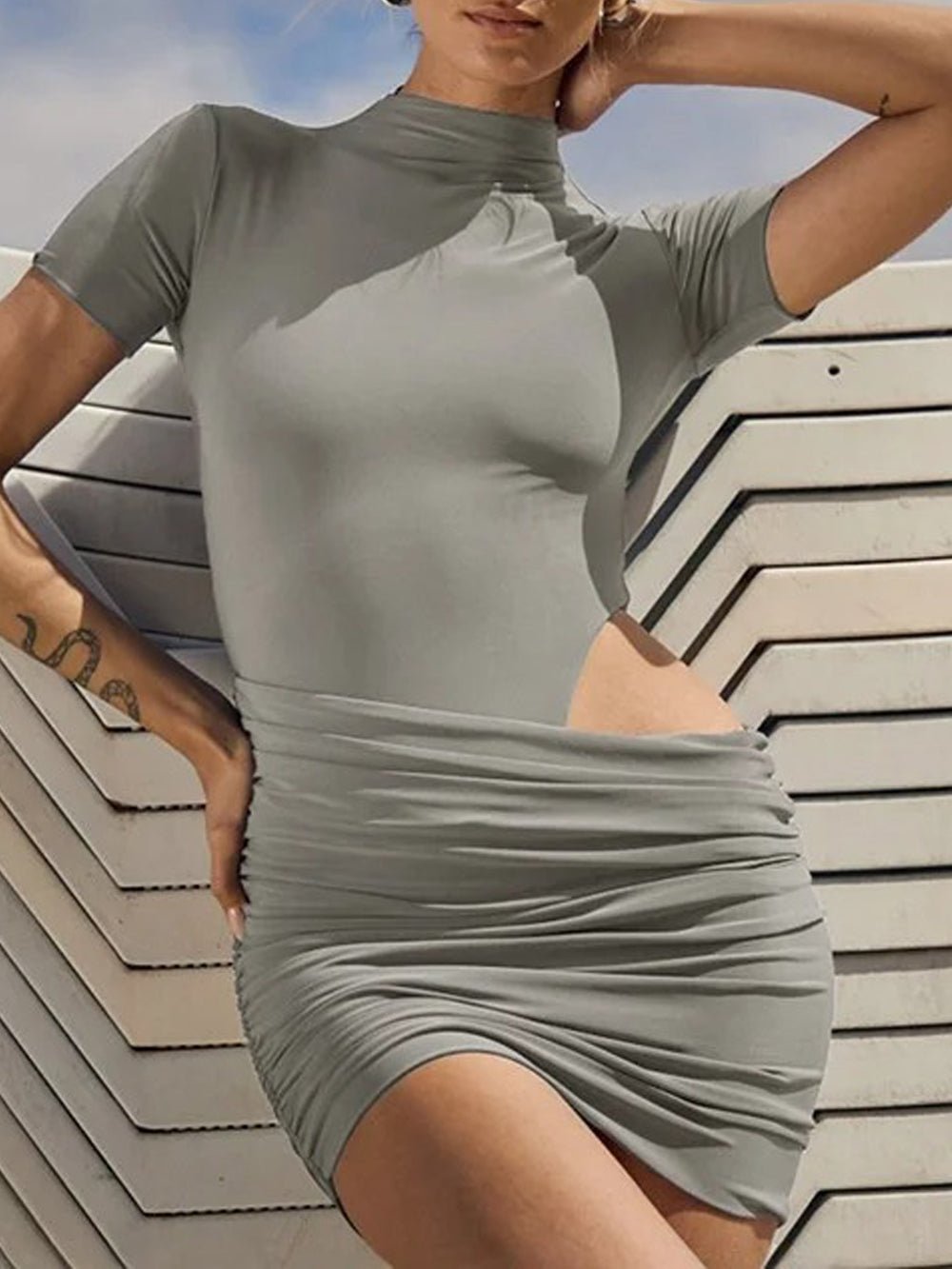 Short Kayla Sleeve Mini Dress
