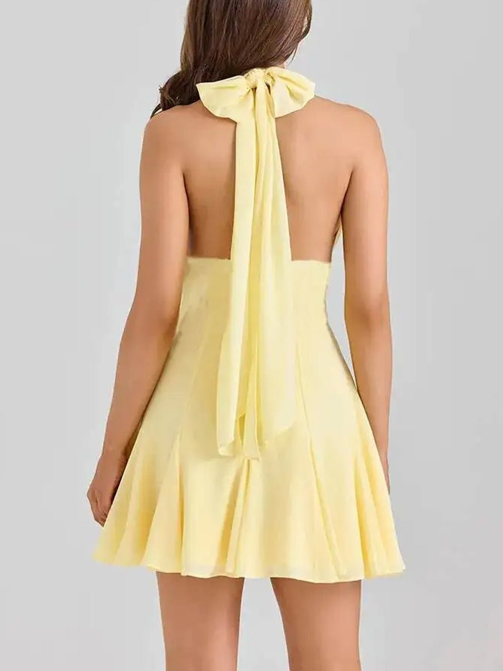 Halter Lydia Flared Mini Dress