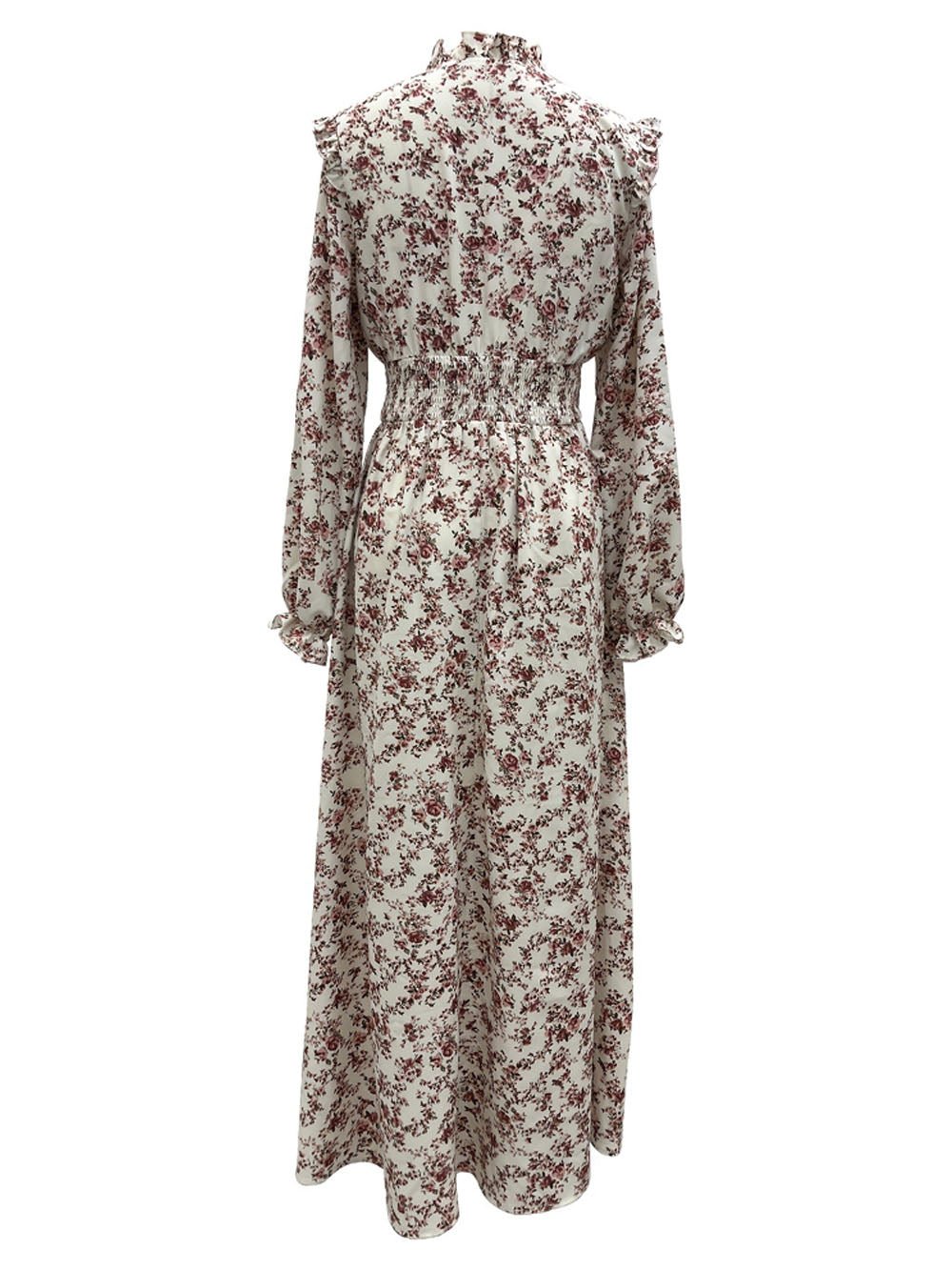 Millie Flower Long Sleeve Midi Dress