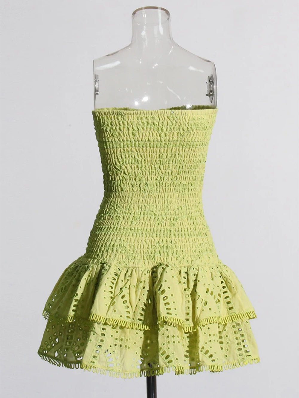 Hollow Molly Out Strapless Mini Dress