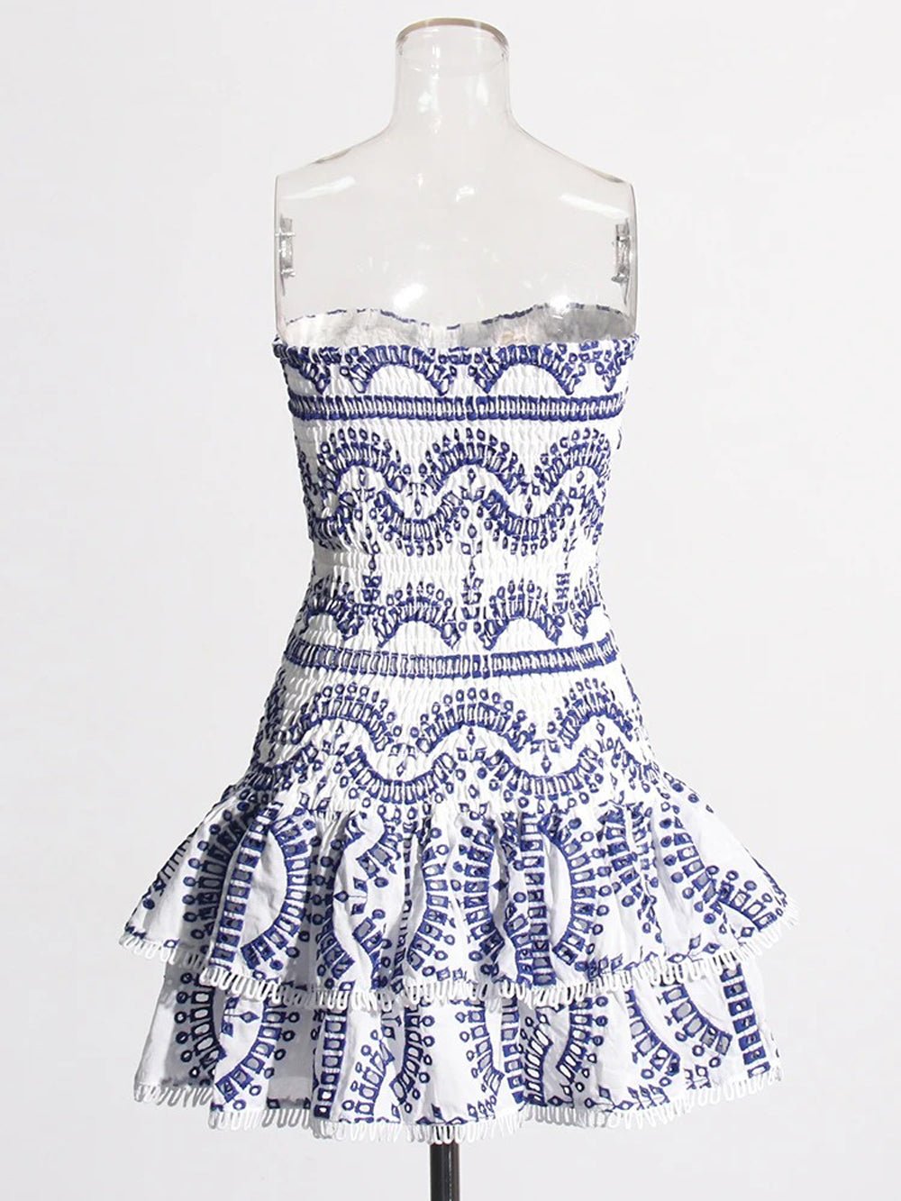 Hollow Molly Out Strapless Mini Dress
