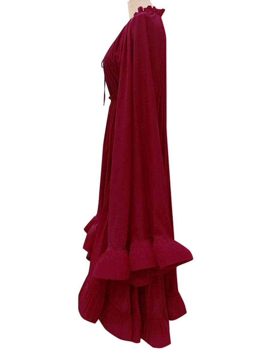 Ruffle Naomi Midi Dress