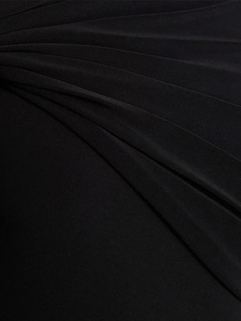 Asymmetric Olivia Ruched Midi Dress