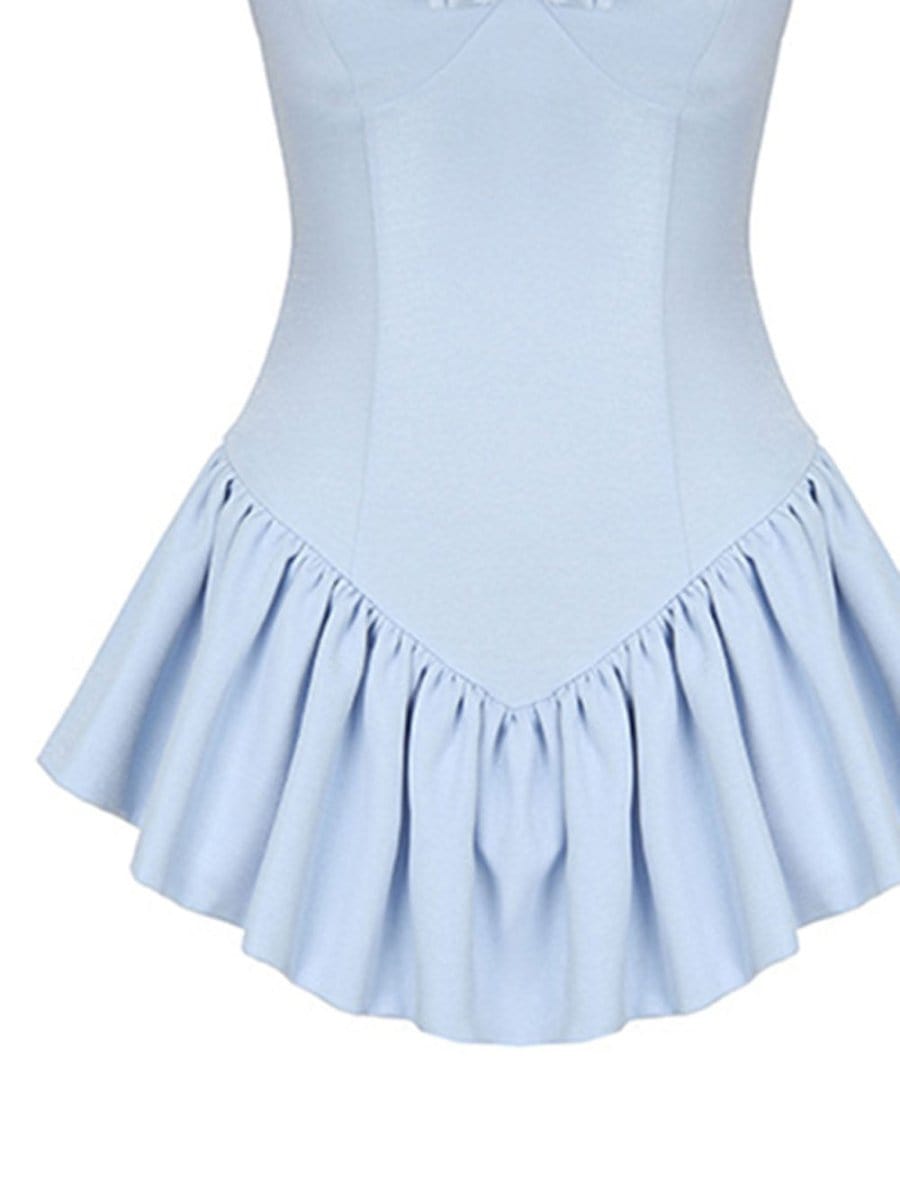 Sleeveless Olivia Playsuit Mini Dress