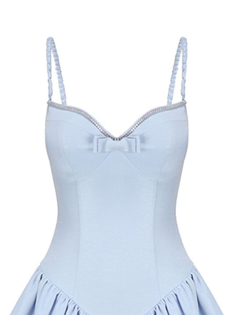 Sleeveless Olivia Playsuit Mini Dress