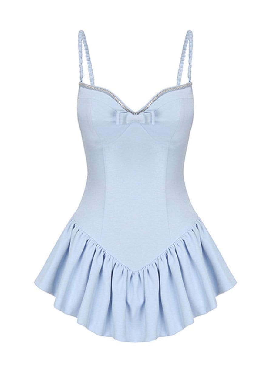 Sleeveless Olivia Playsuit Mini Dress
