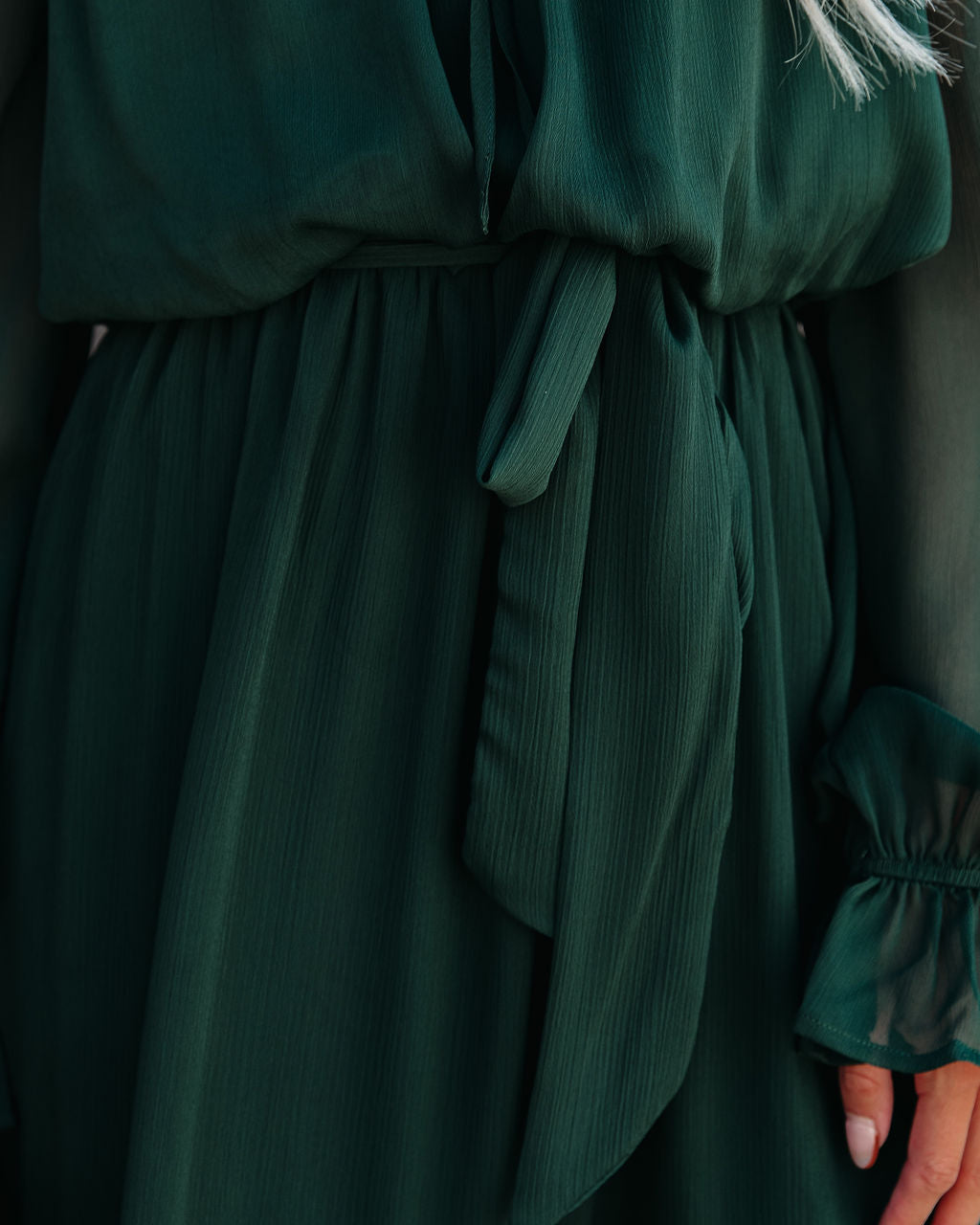 Off Peacekeeper The Shoulder Midi Dress Hunter Green