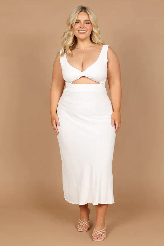 Gudelia Midi Dress in a Wrap Style for Women Refined Relaxed Wear