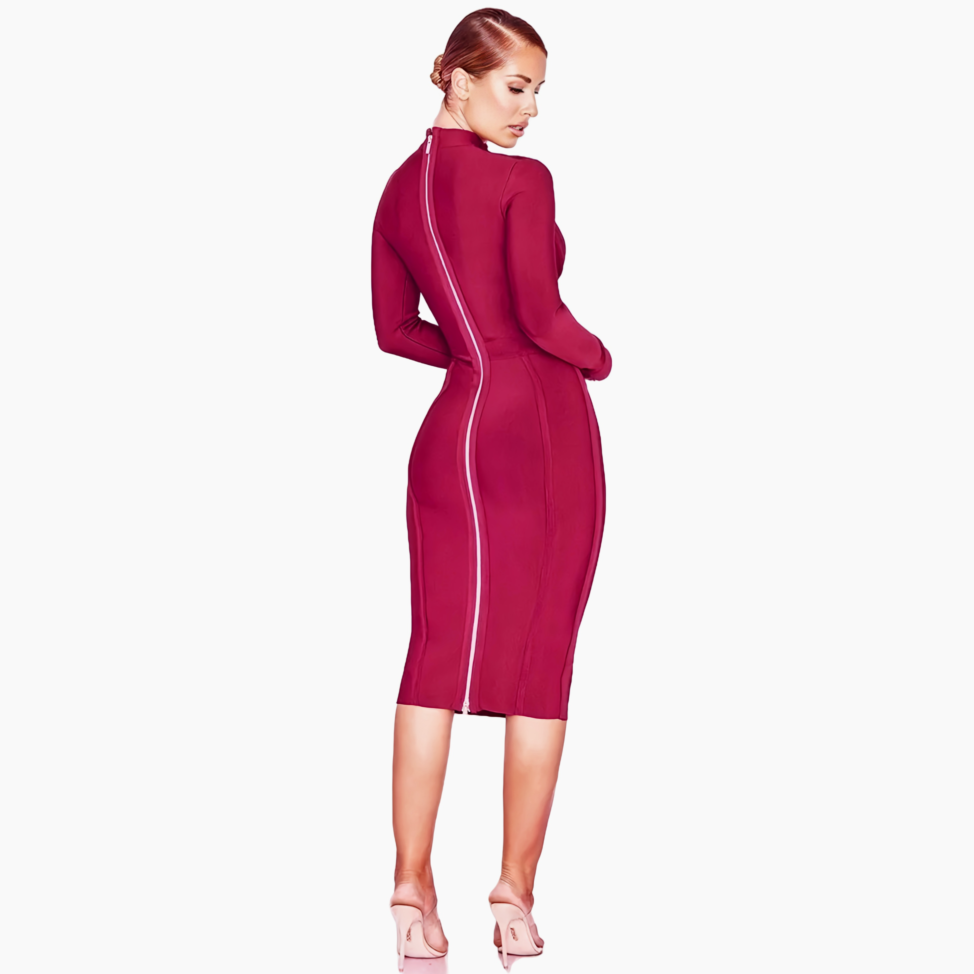 Santorini Sunset Midi Dress Boutique Collection