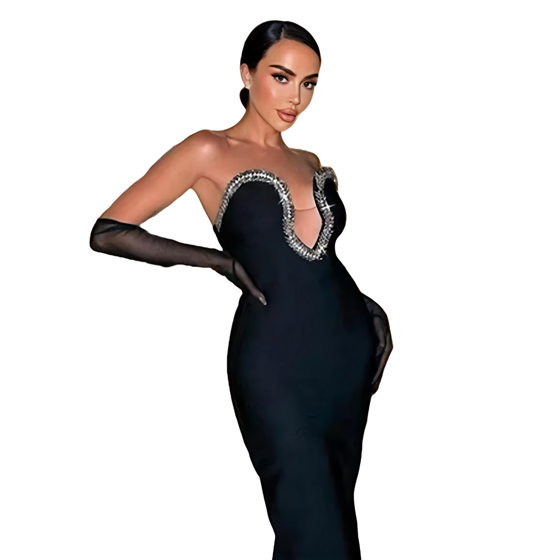 Hidden Urban Figure-Flattering Dress for Special Occasion