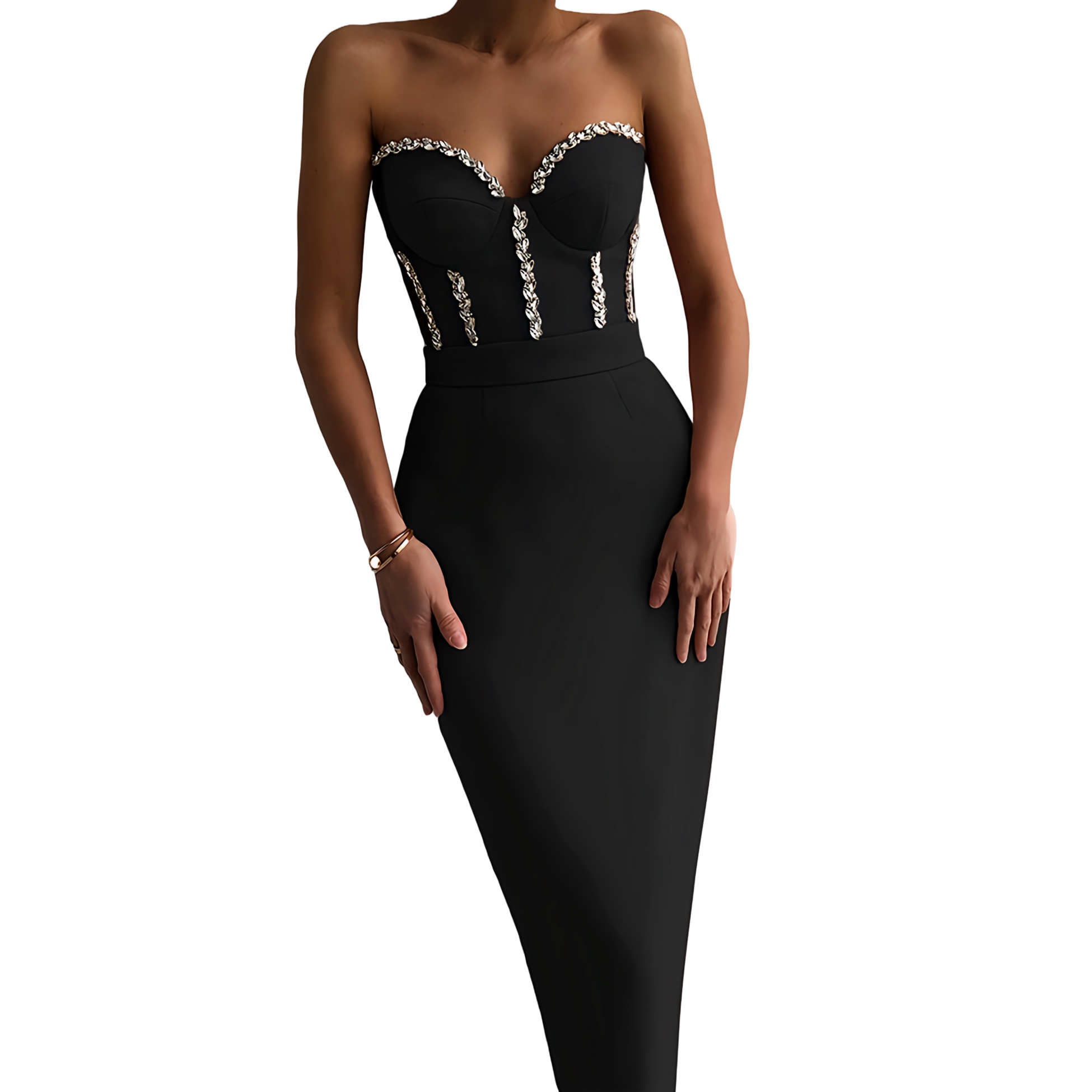St. Tropez Starlet Figure-Flattering Evening Elegance