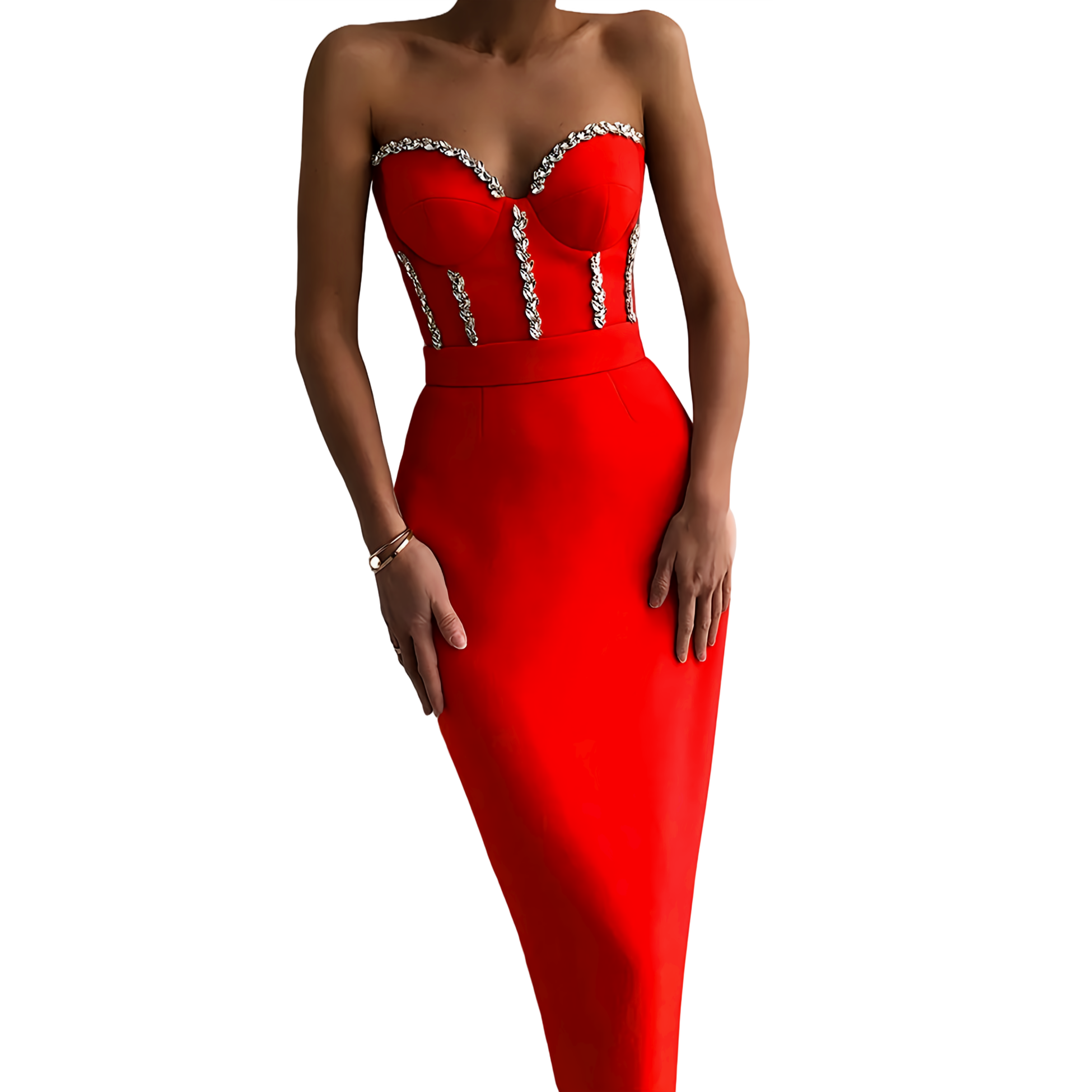 St. Tropez Starlet Figure-Flattering Evening Elegance