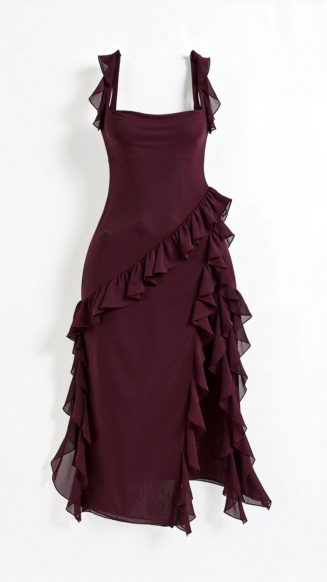 Camila Aesthetic Dress Maxi with Ruffles Evening Wear Edit