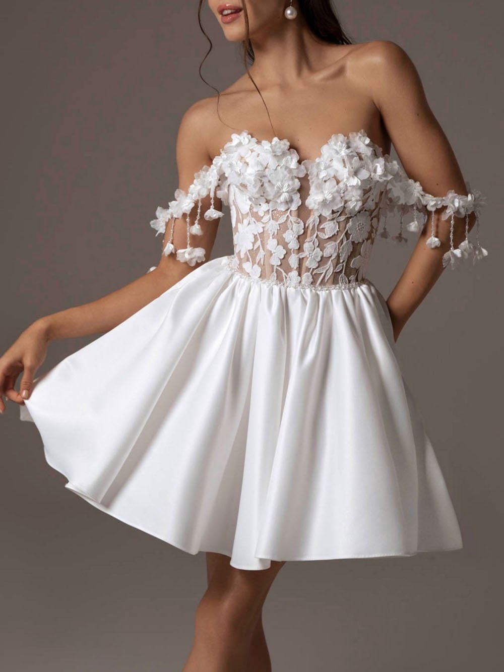 Backless Sage Mini Dress