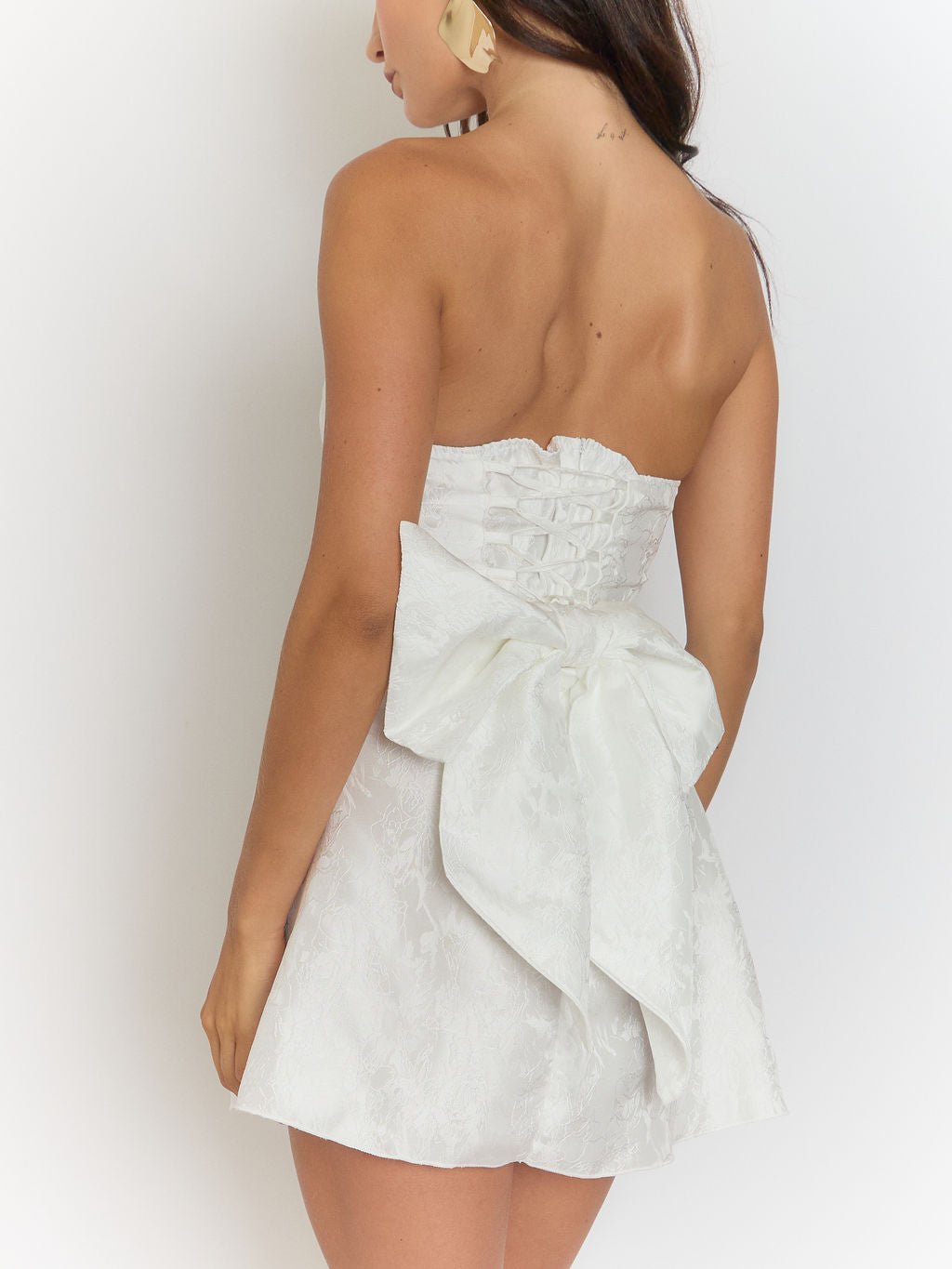 Bow Seraphina Backless Mini Dress