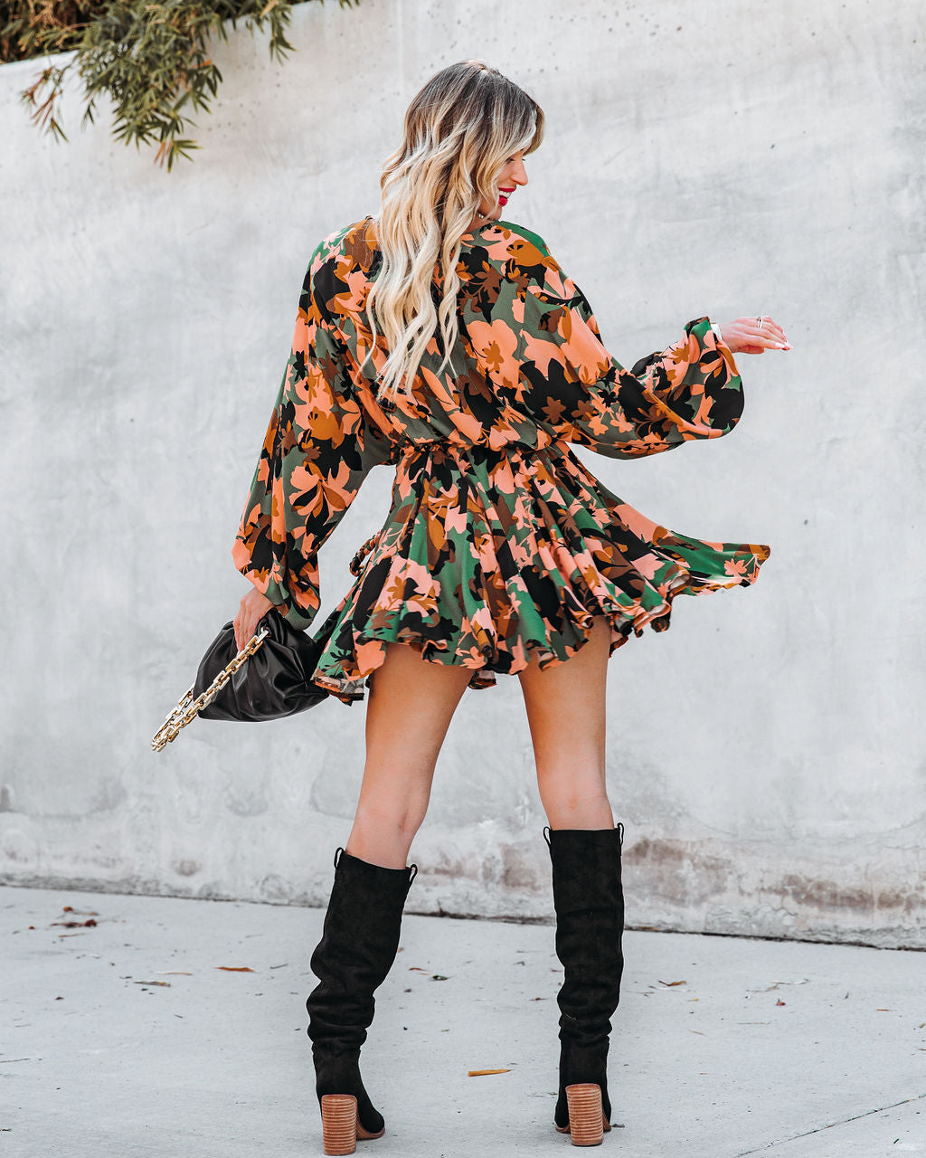 Simba Bloom Rope Tie Ruffle Dress