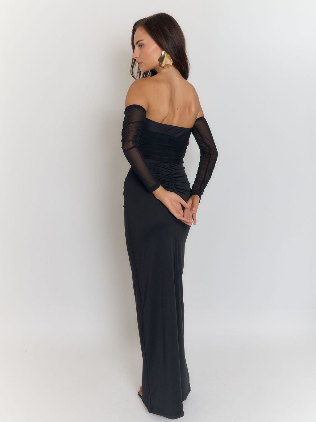 Sloane Off Shoulder Hollow Out Maxi Dress