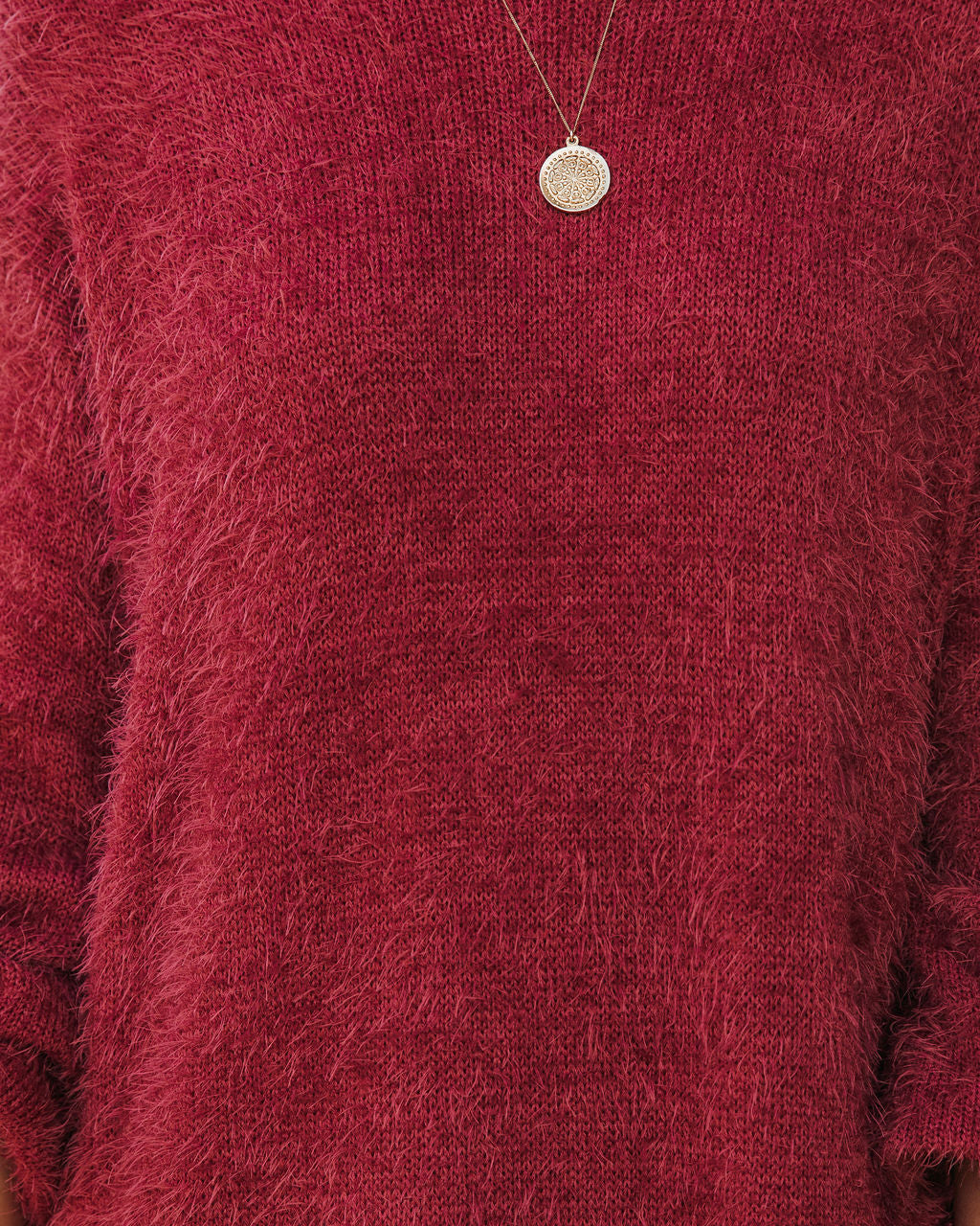 In So Love Knit Sweater Dress Dark Mauve
