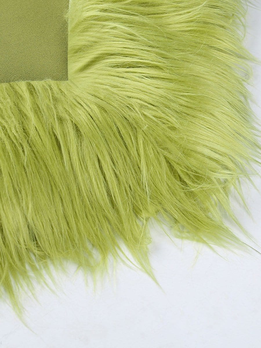 One Sonia Shoulder Feather Midi Dress