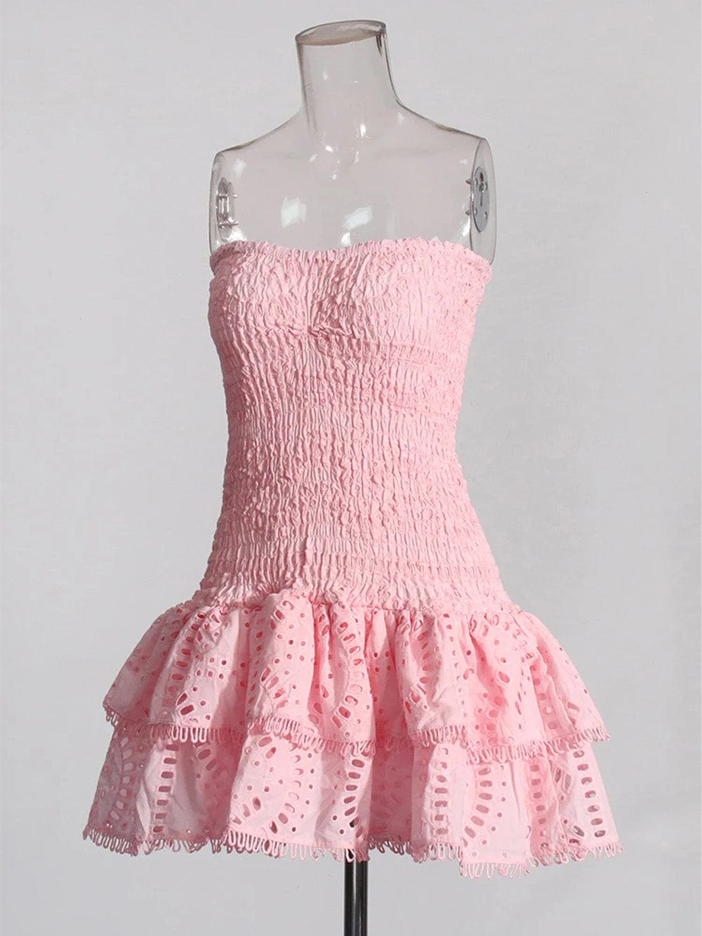 Sleeveless Sophia Spliced Ruffles Mini Dress
