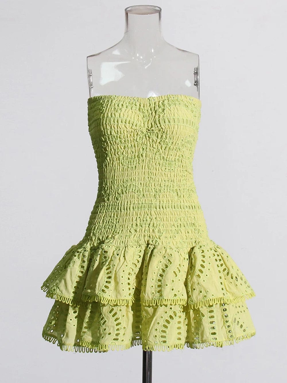 Sleeveless Sophia Spliced Ruffles Mini Dress