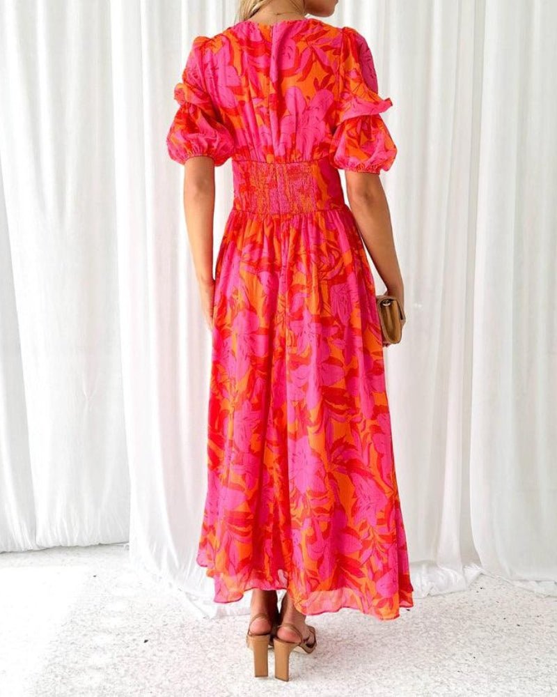 Tania Refined Maxi Dress in Rot-rosa for Women Smart Casual Outfit