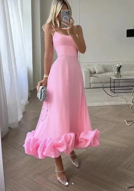 Xochitl Refined Maxi Dress with Ruffles for Women Versatile Daily Pick