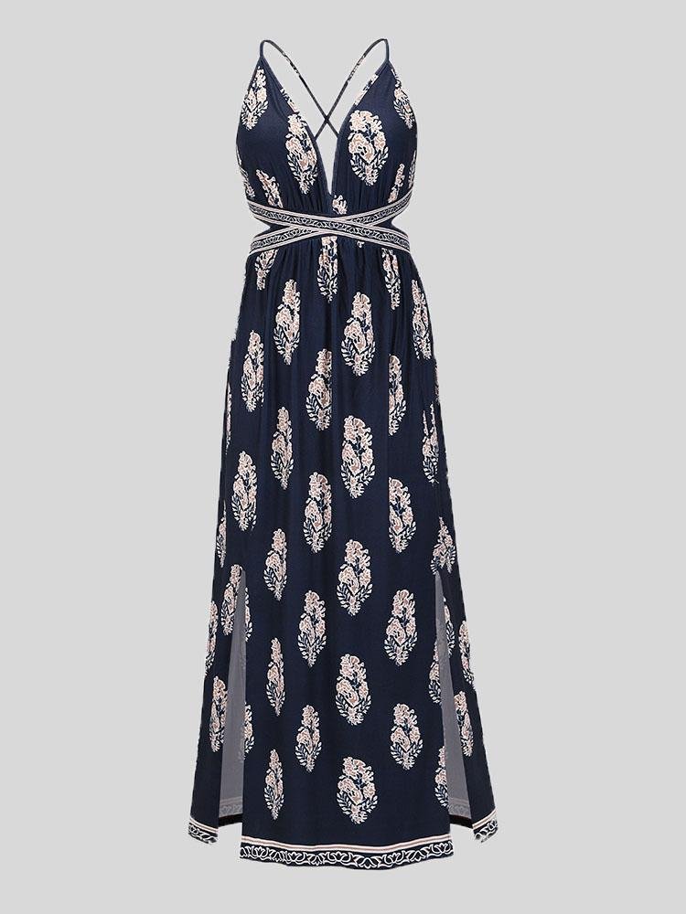 Timeless Printed Open back Bohemian Skirt