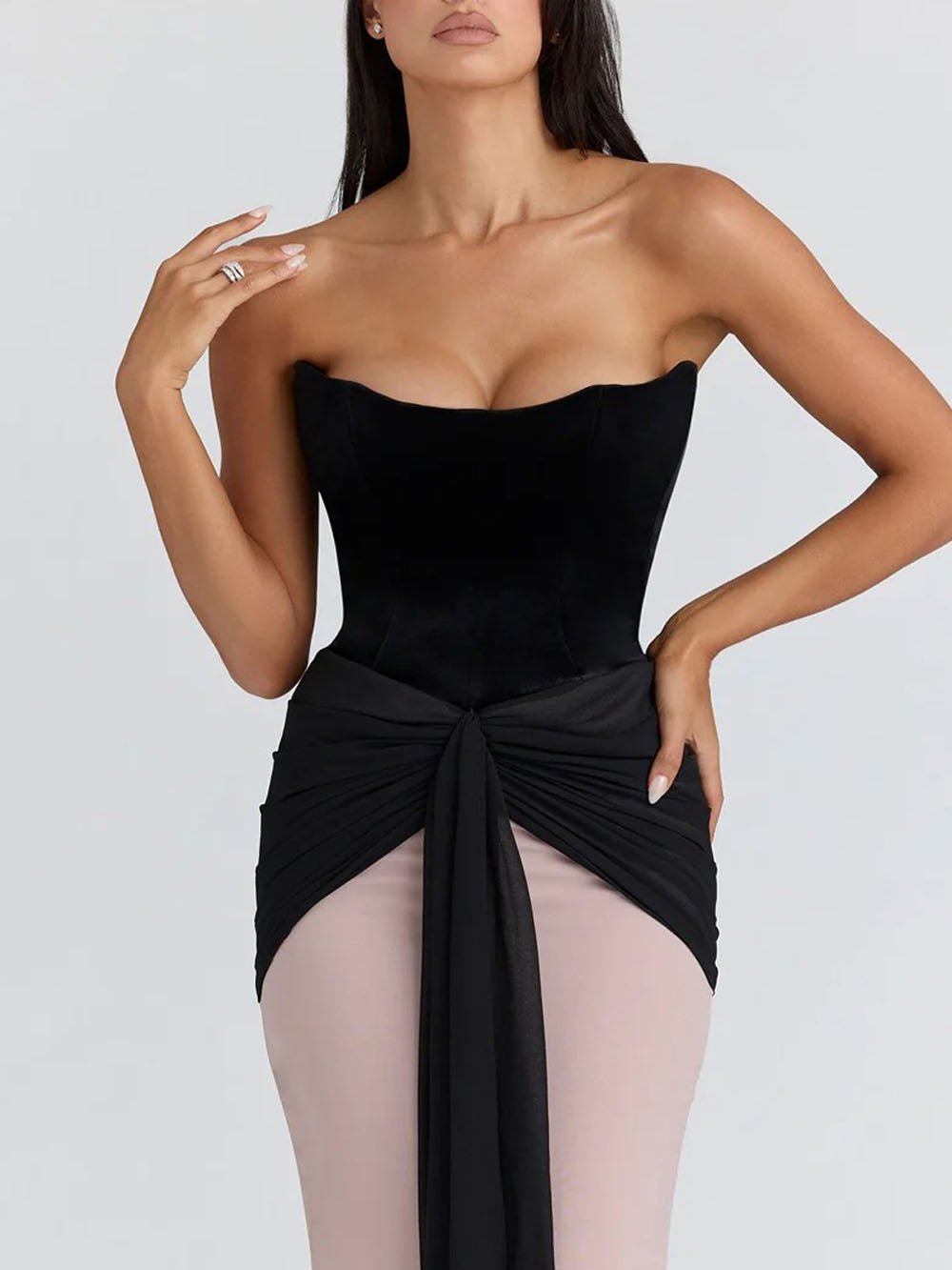 Vivienne Off Shoulder Strapless Maxi Dress