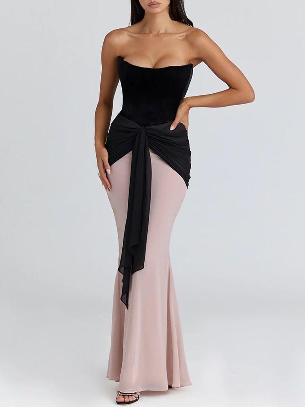 Vivienne Off Shoulder Strapless Maxi Dress