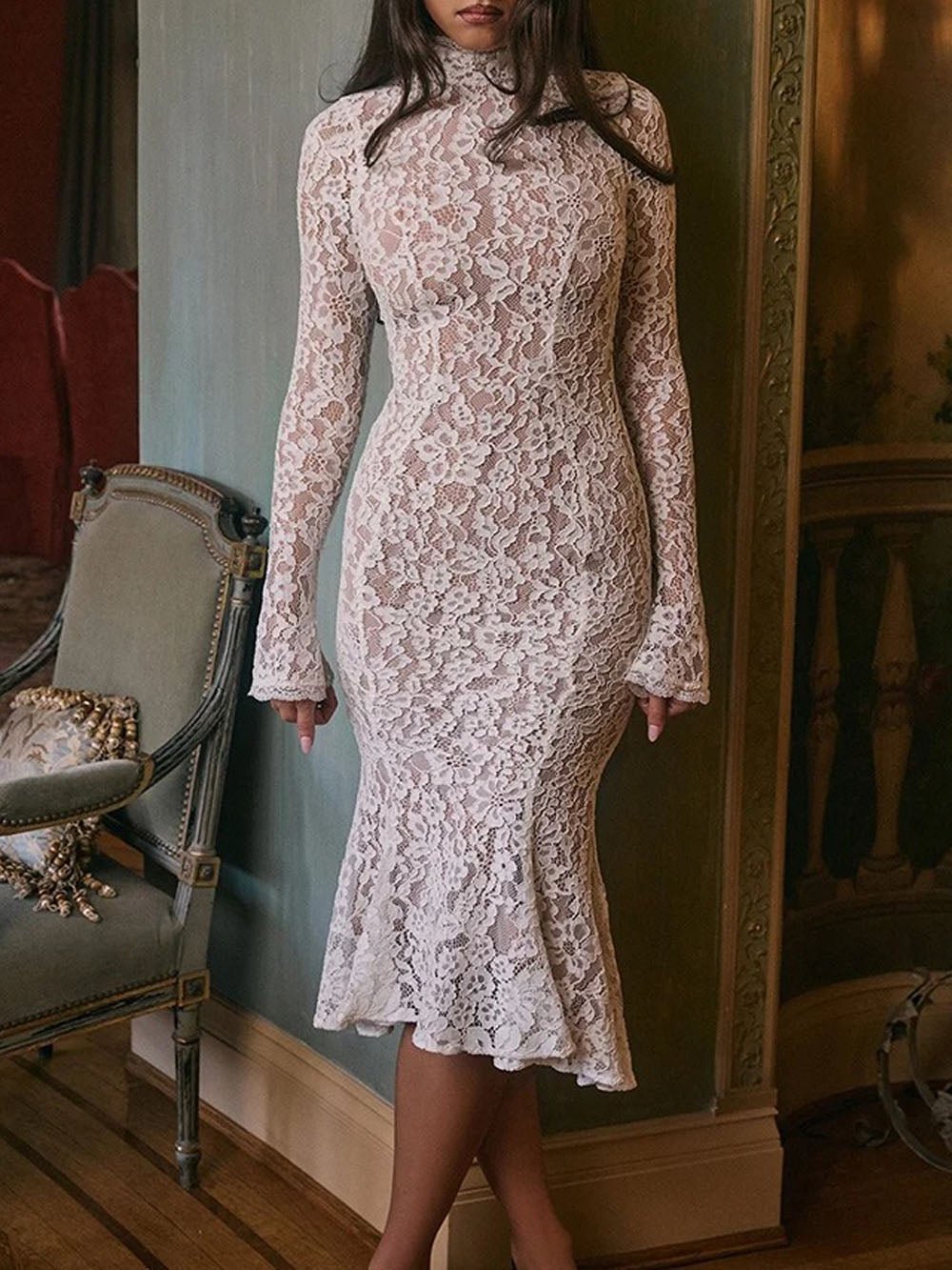Long Ximena Sleeve Midi Dress