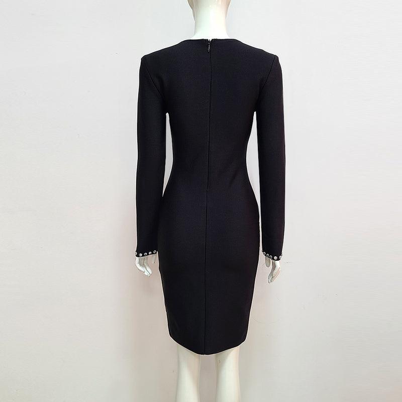 Embellished Zelia Long Sleeves Mini Dress