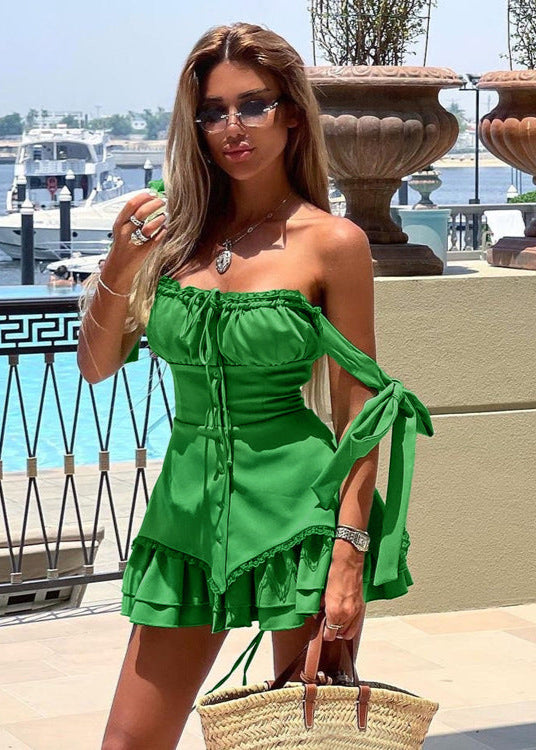 Trim Lace Corset Mini Dress Romantic & Statement Making