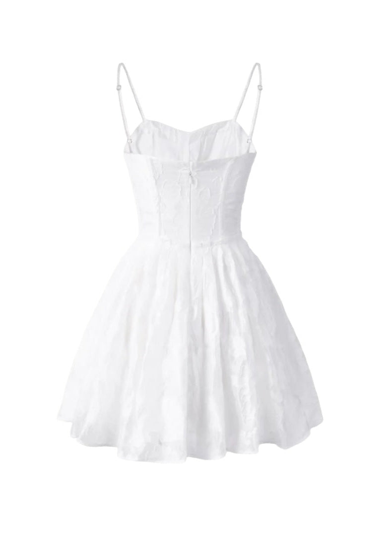 Satin Bianca Corset Mini Dress