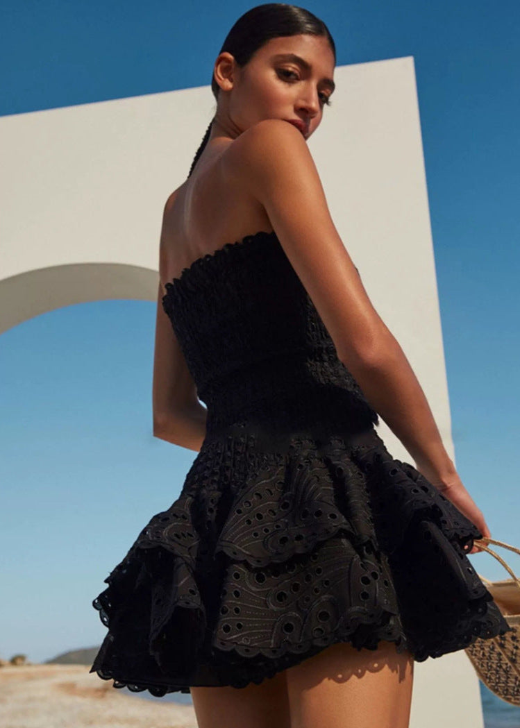 Smocked Santorini Strapless Mini Dress