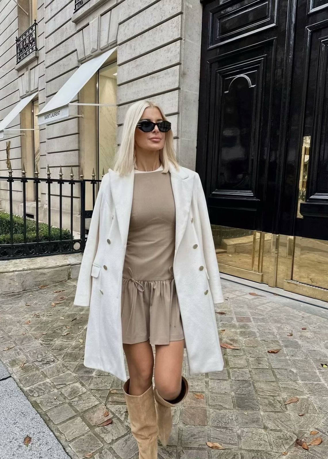 Sleeveless Camille Drop Waist Mini Dress
