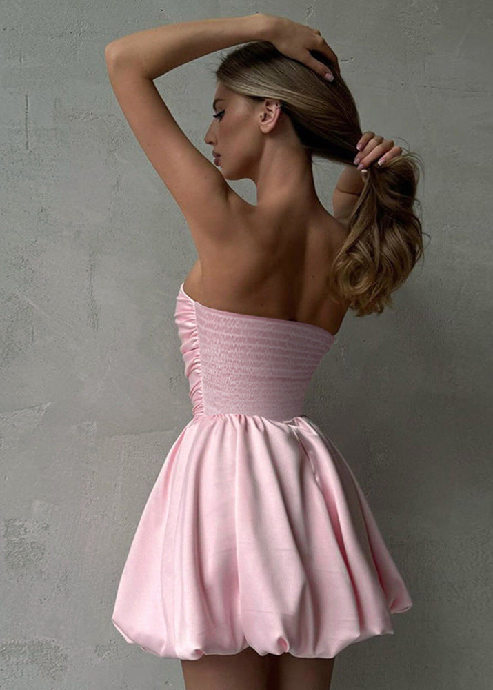 Strapless Celeste Bubble Mini Dress