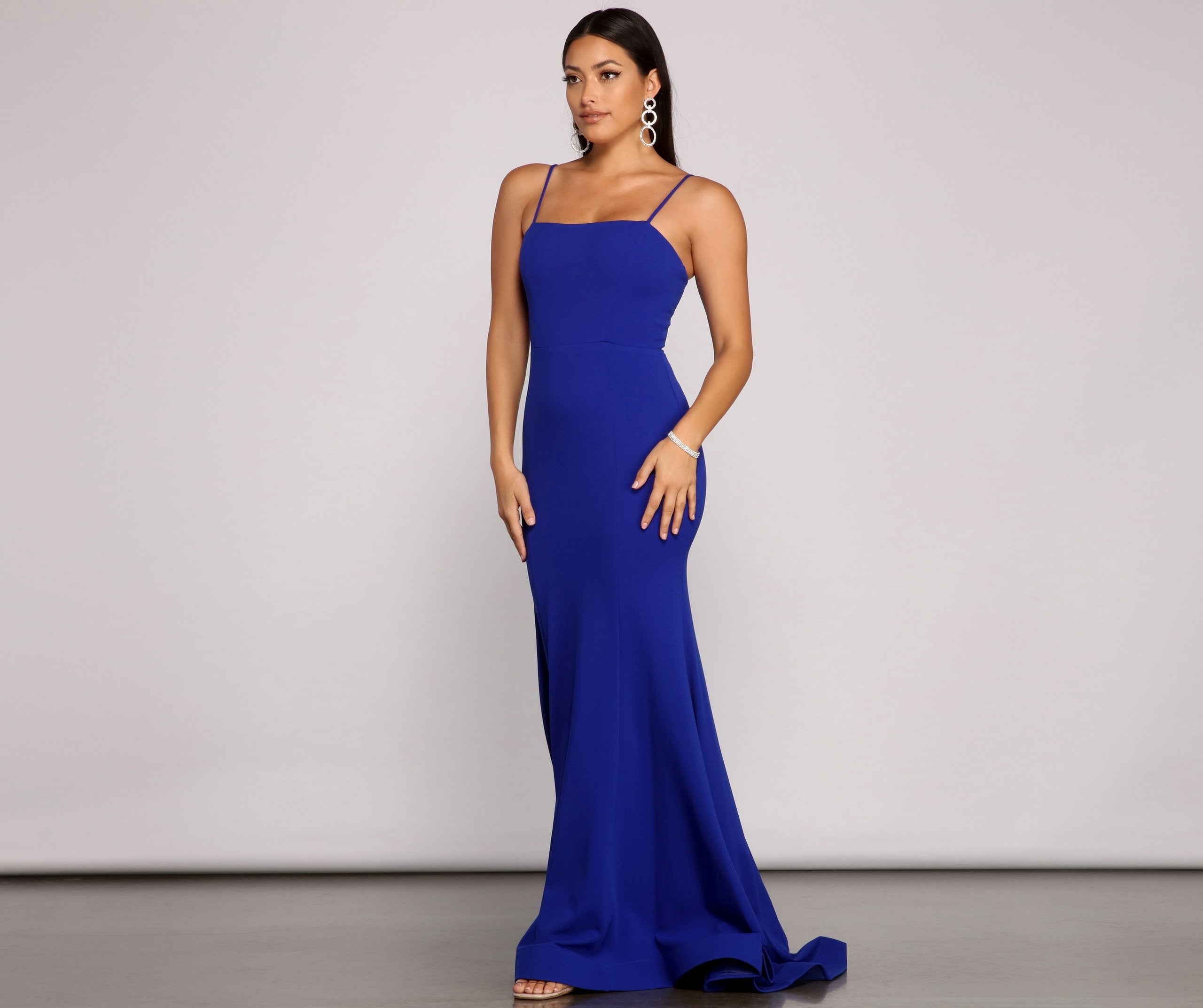 Leighton Stylish Lace Up Crepe Dress