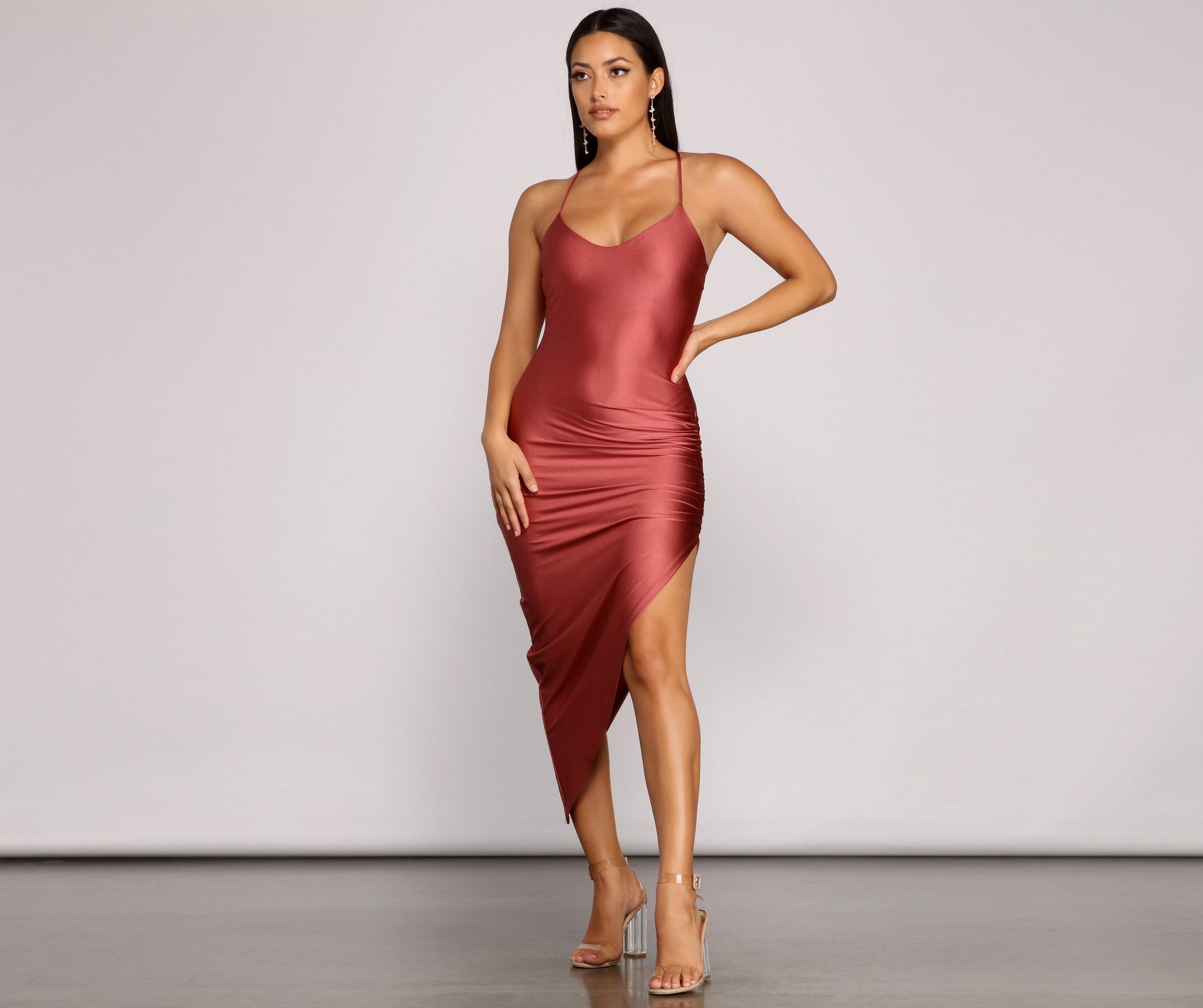 Style Sleek Sleeveless Asymmetrical Dress