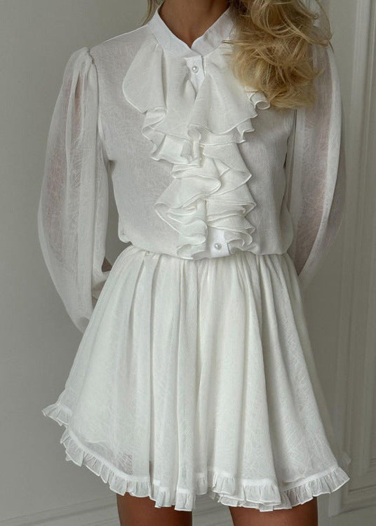 Charm Parisian - Ruffled Mini Dress