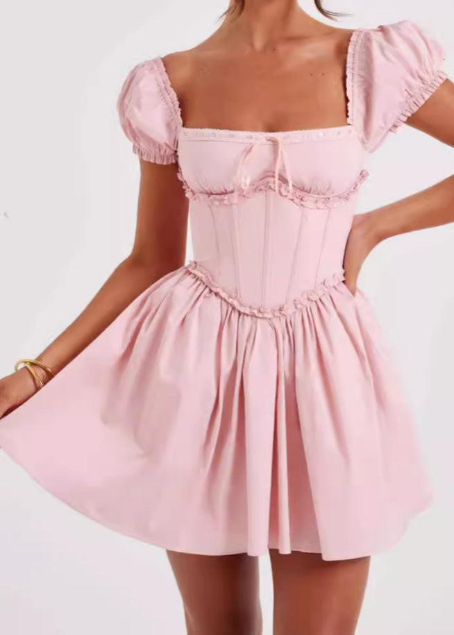Off Am��lie Shoulder Corset Mini Dress
