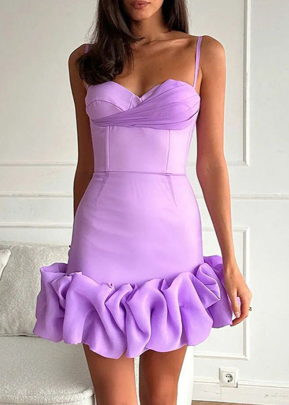 Ruffle Amara Hem Corset Mini Dress