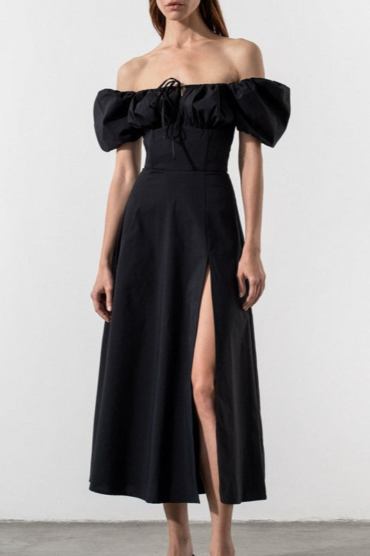 Tie Strap Edition Split Hem Maxi Dress