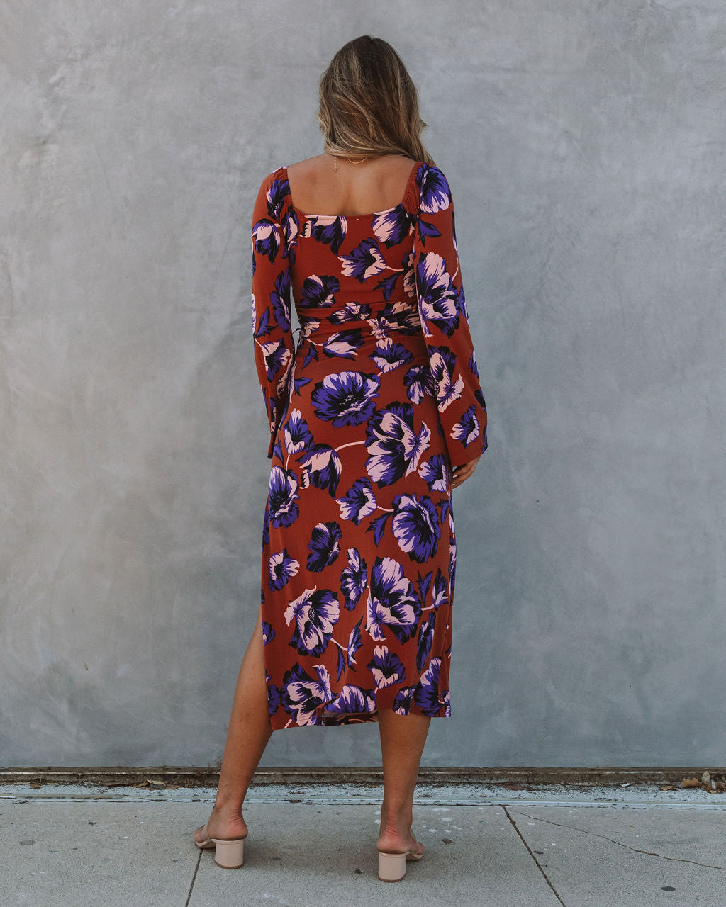 Ronin Botanical Cutout Knit Midi Dress