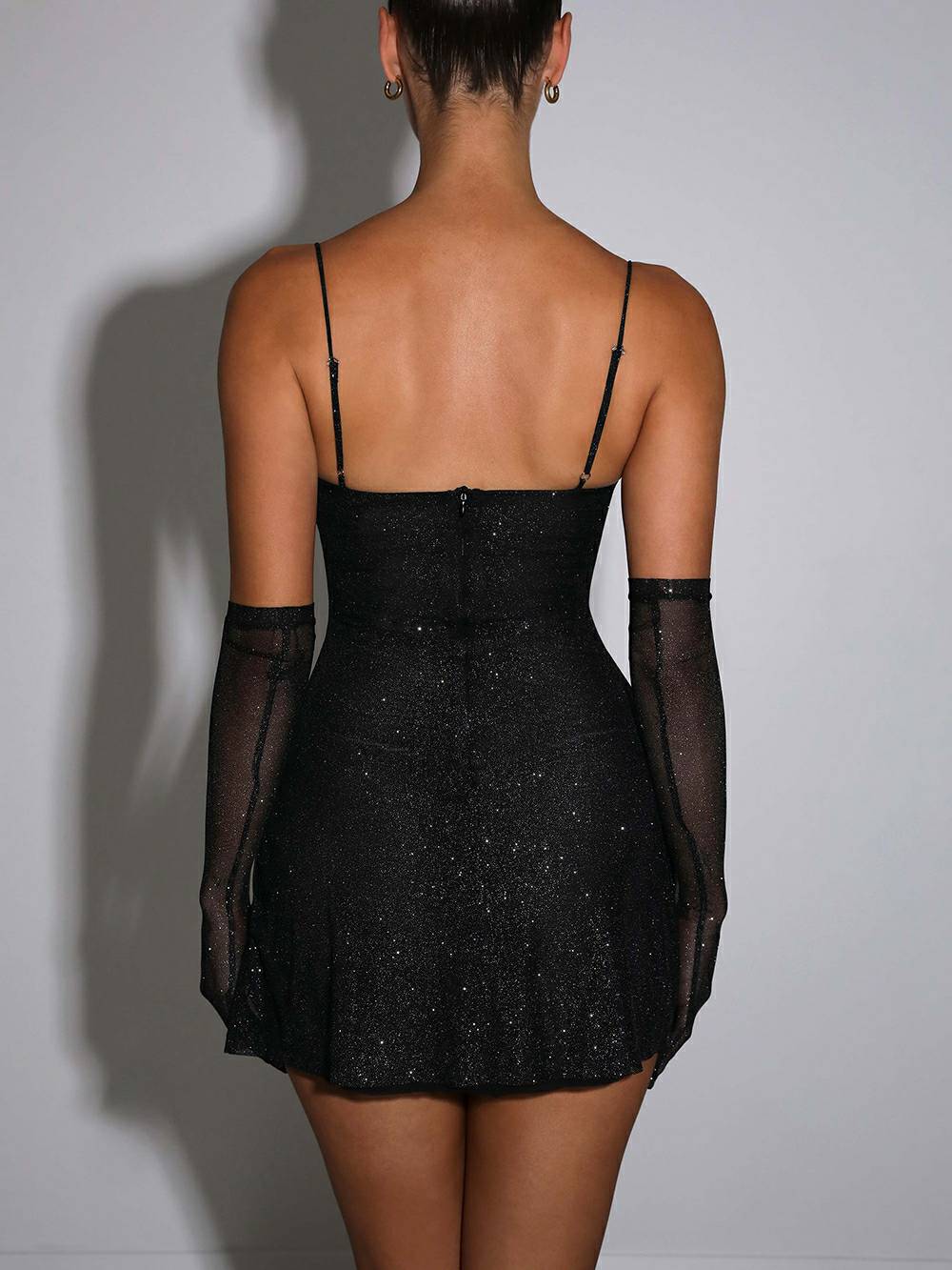 Mini Pixie Dress Black Sparkle